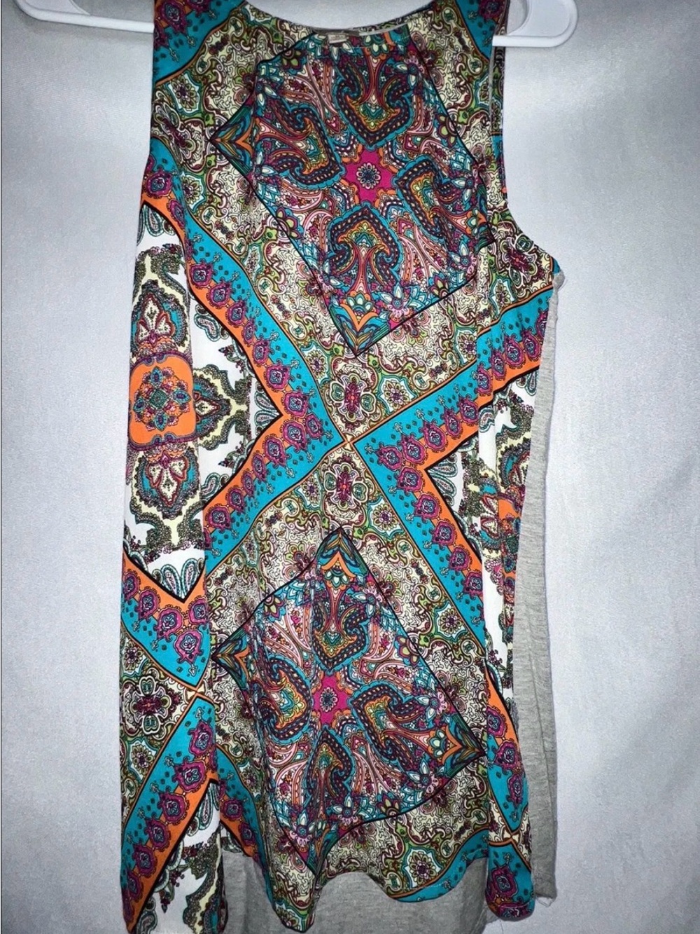 Como Vintage Medium Tank PTP 20" - Turquoise & Orange
